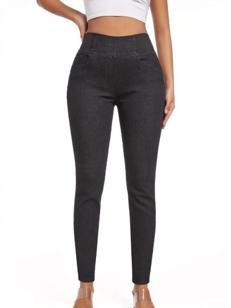 Fleece Padded Jeans Women's Slim Fit All-matching Skinny Pants