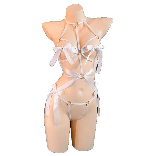 Open Crotch Jumpsuit Sexy Lingerie Sexy Topless Nude Hip