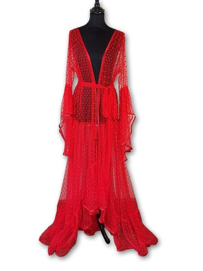 Extra Long Home Transparent Plus Size Sling Nightdress