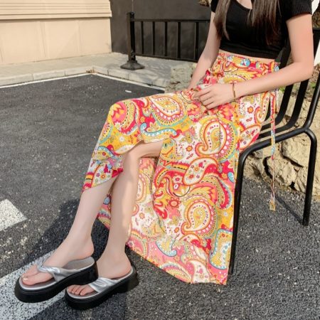 Chinese Style Hip Skirt Women's Summer Sun Protection Skirt