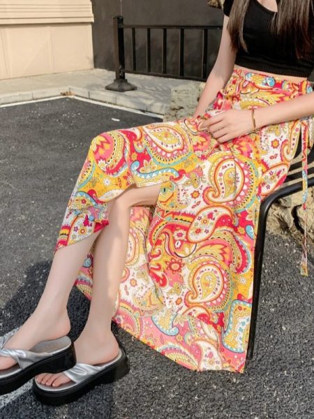 Chinese Style Hip Skirt Women's Summer Sun Protection Skirt