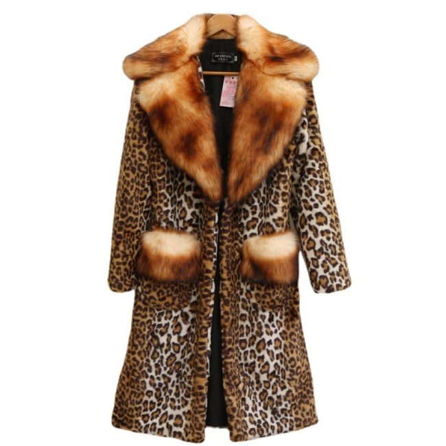 Long Fur Mink Casual Warm Jacket