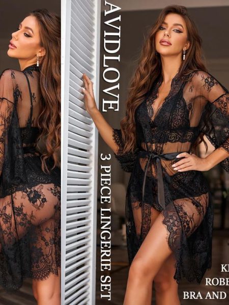 Women’s Lace Fabric Underwear Set – Elegant & Comfortable