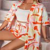 Casual Temperament Long Sleeve Loose Printed Women's Shirt Outfit