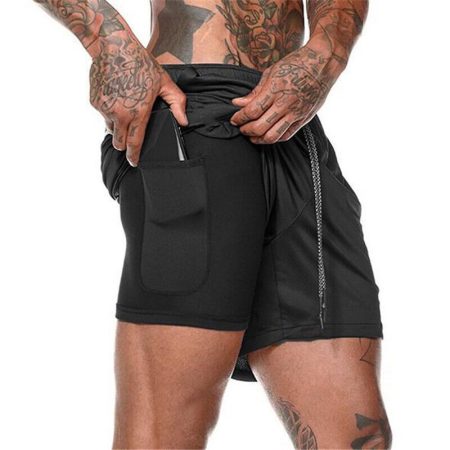 Fitness Bottoms Double Layer With Pocket