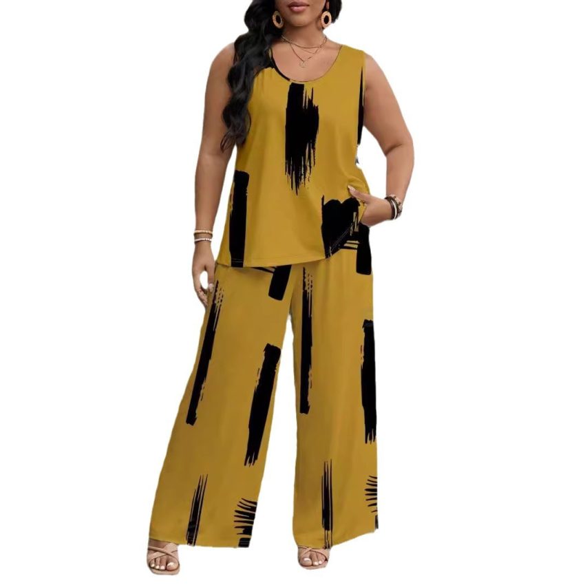 Fashion Personality Fashion Wide Leg Pants Women's Suit