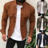 Multi-button Cargo Pocket Men's Casual Jacket