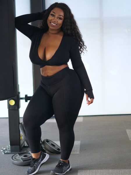 Summer Plus Size Women's Sports Fitness Yoga Clothes Two-piece Suit