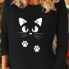 Women's Long Sleeve Hoodless Sweatshirt