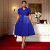 Women's Lapel Irregular Tassel Style Suit Skirt