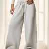 Forever 21 Autumn Winter New Thermal Lined Thick Casual Versatile High Waist Elastic Waist Loose Wide Leg Sweatpants