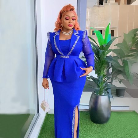 Women's Temperament Commute Business Two-piece Set Hip Skirt Dress