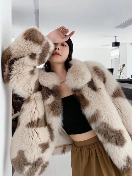 Fox Like Wool Toka Fur  Women's Warm Coat