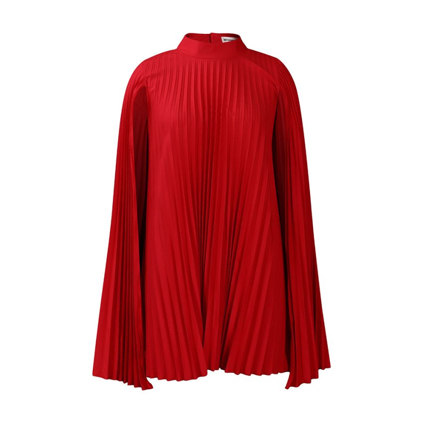 Cape Loose Pleated Plus Size African Dress
