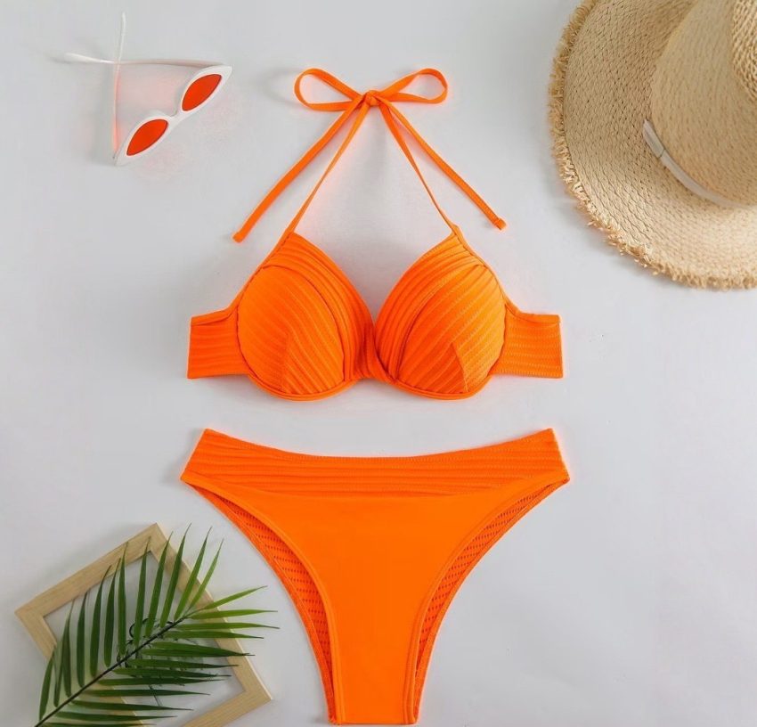 Multi-Color Casual Sexy Solid Color Women's Bikini