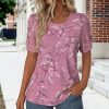 Women's Clothing Casual Print Top