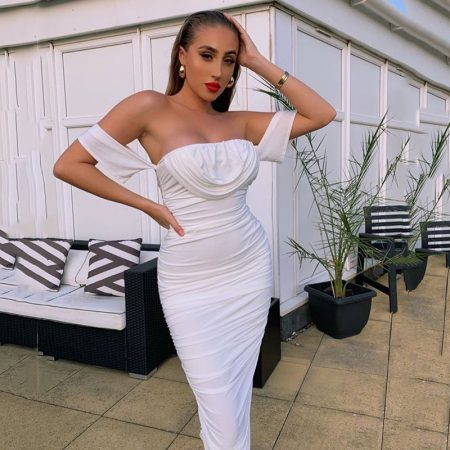 Off-shoulder Dress Women's Clothing