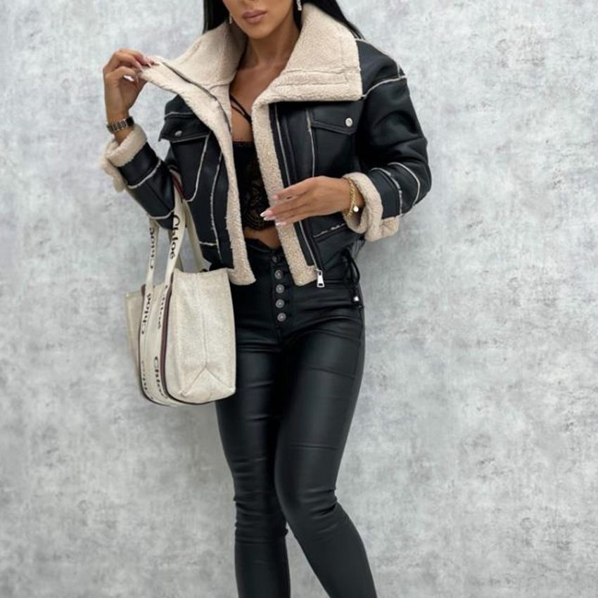 Leather Jacket Tops For Women