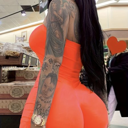 Ladies' Solid Color Off Shoulder Tight Fitting