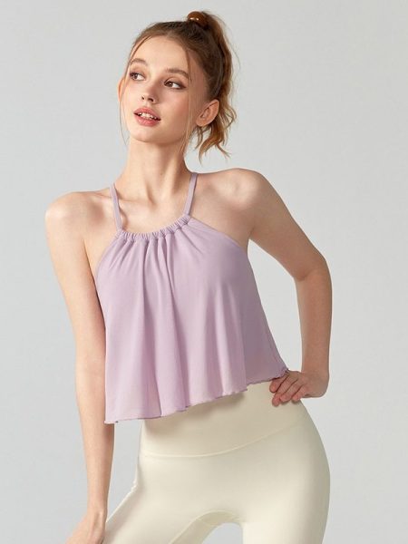 Mesh Yoga Clothes Vest Women's Outer Wear Sling