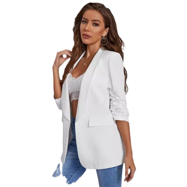 European And American Autumn And Winter Long Sleeves Women's Slim Top