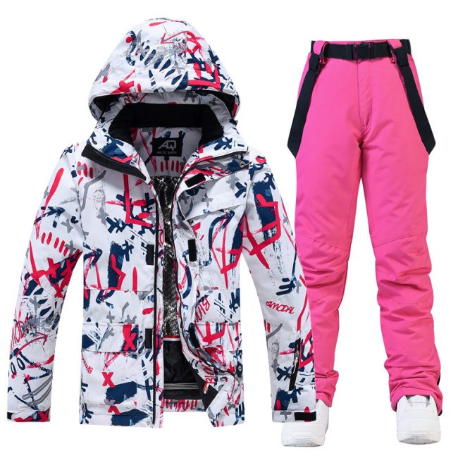 Ski Suit Women's And Men's Suit Winter Windproof And Water-repellent