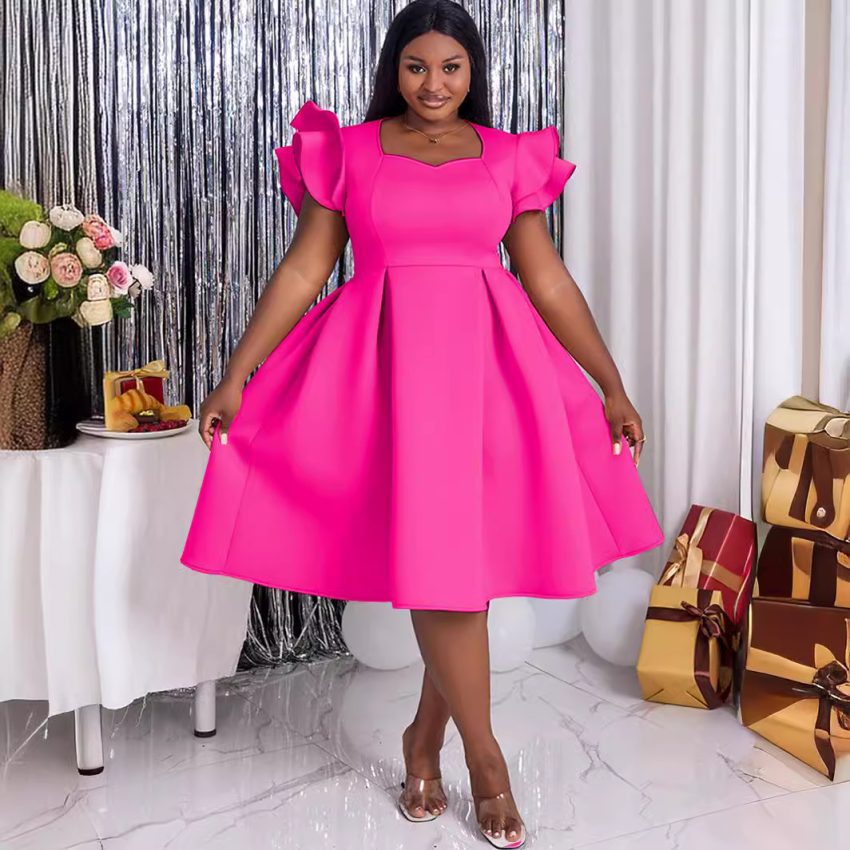 Large Swing High Waist Slimming A- Line Skirt