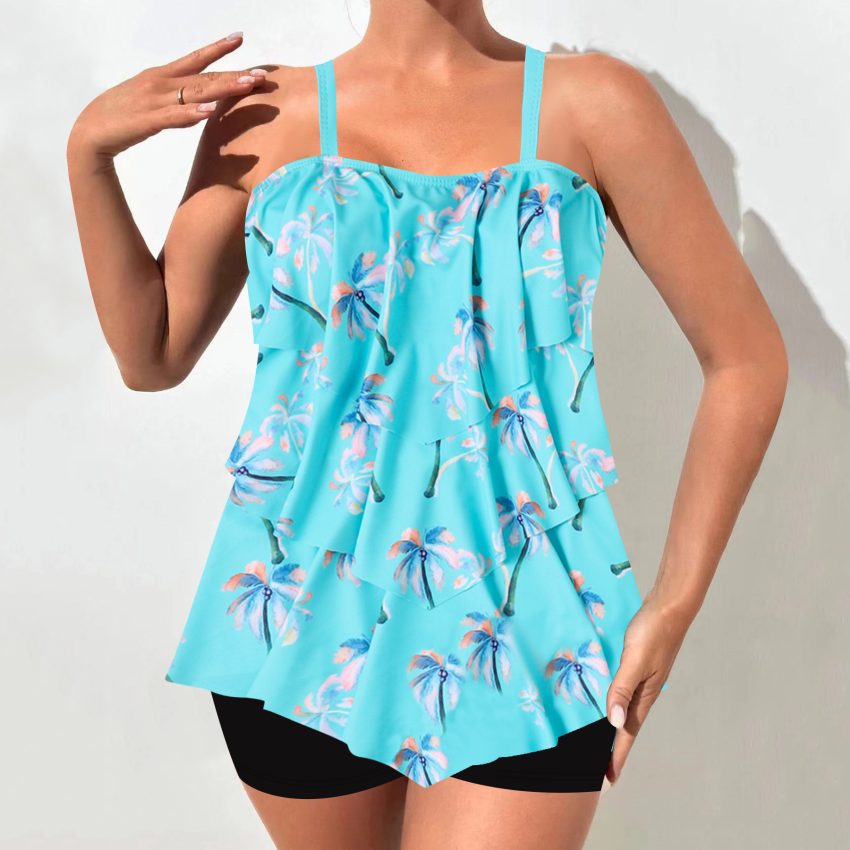 Split Flat Angle Women's Swimsuit Skirt
