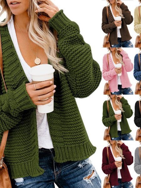 Autumn And Winter Knitted Cardigan For Women
